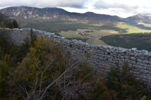 Castellaras de Thorenc - mur d'enceinte
