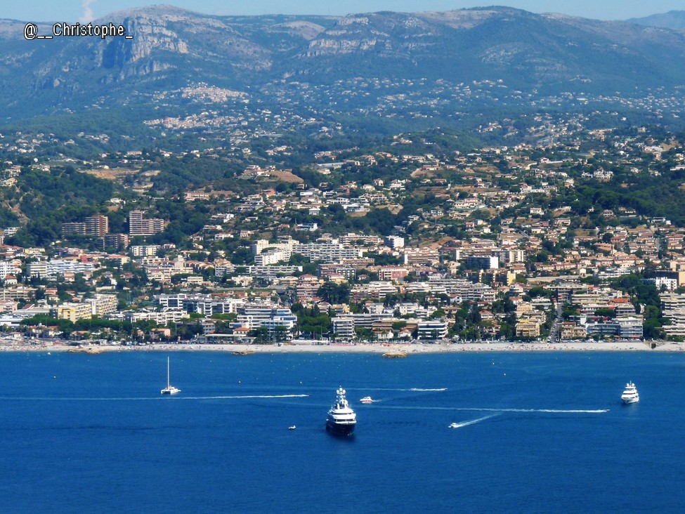 Côte d'Azur vue du ciel